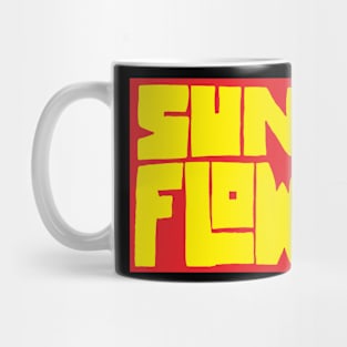 sunflow typography block Mug